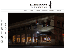 Tablet Screenshot of canthonysmenswear.com